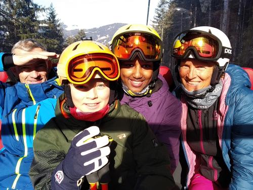 Familie Maier in der Fleckalmbahn