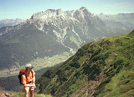 A wonderful view down to the valley.